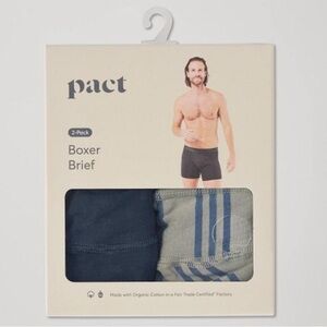 Pact 2-pack mens boxer briefs